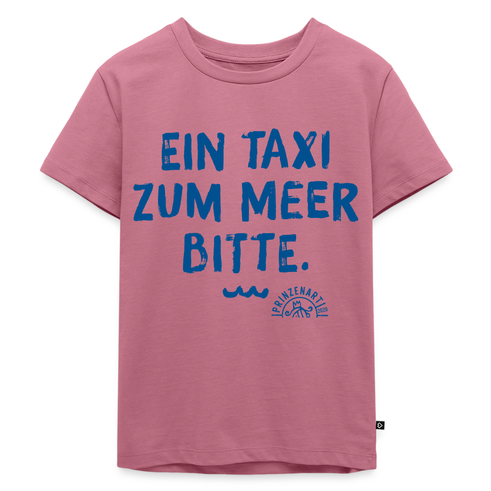 KINDER T-SHIRT – EIN TAXI ZUM MEER BITTE - Mauve