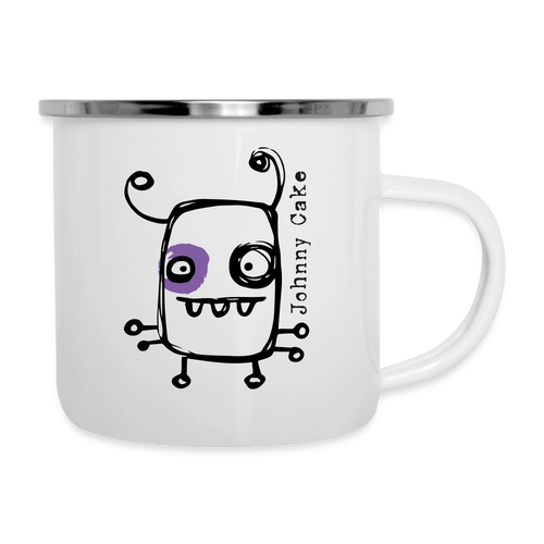 Smutjez, Johnny Cake – Maritime Emaille-Tasse für Freigeister - Weiß