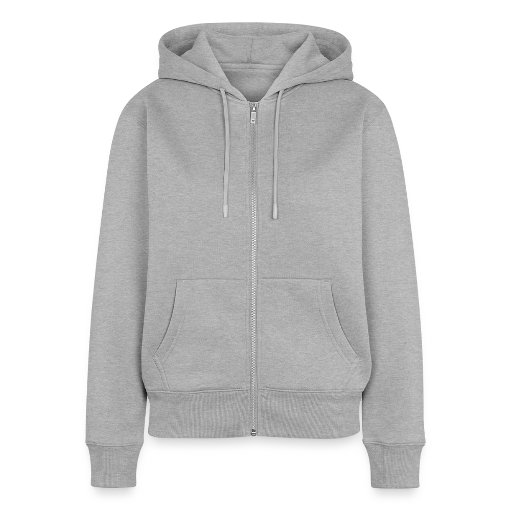 Lieblingslied Meeresrauschen. Maritime Frauen Premium Kapuzenjacke für Meerliebhaber. - Grau meliert