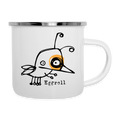 Smutjez, Egg Roll – Maritime Emaille-Tasse für Freigeister - Weiß