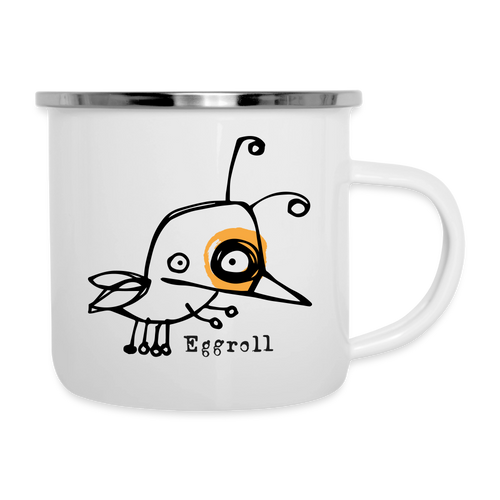 Smutjez, Egg Roll – Maritime Emaille-Tasse für Freigeister - Weiß