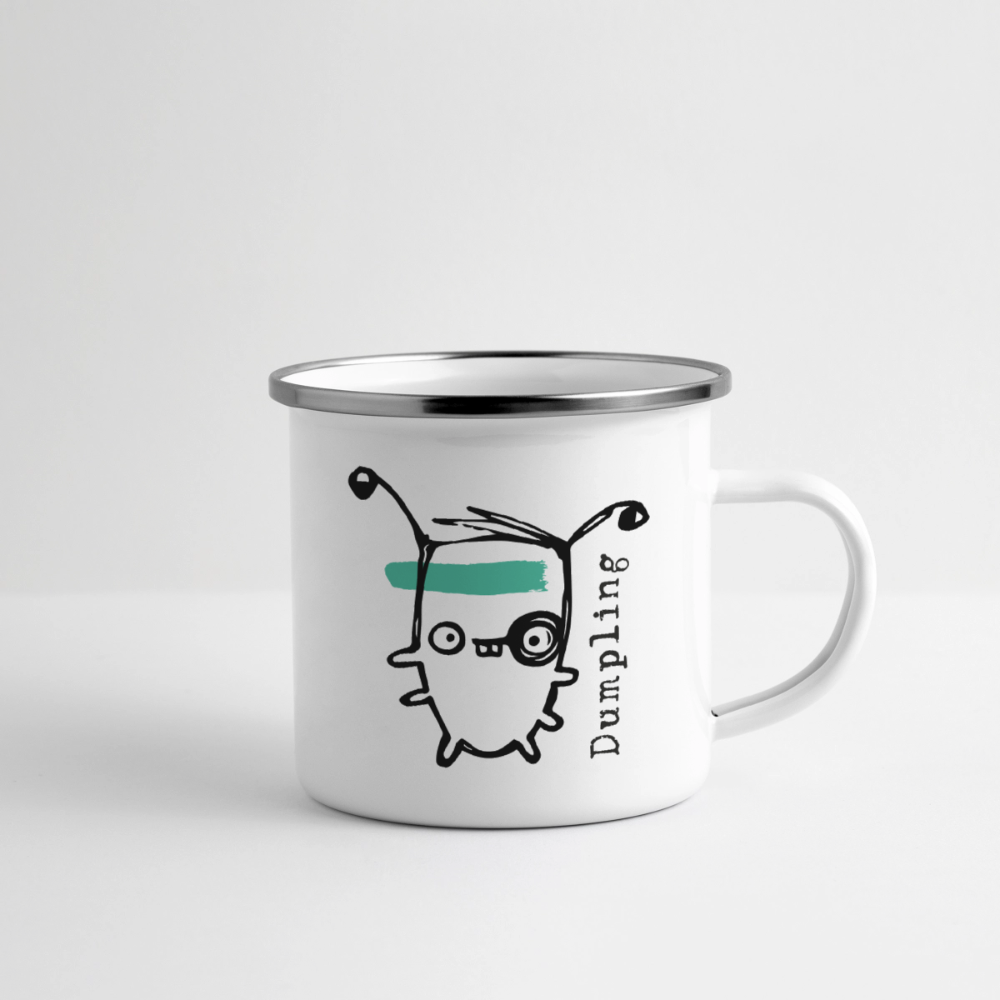 Smutjez, Dumpling– Maritime Emaille-Tasse für Freigeister - Weiß