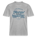 RELAXED FIT Unisex Organic T-Shirt – Lieblingslied Meeresrauschen - Grau meliert