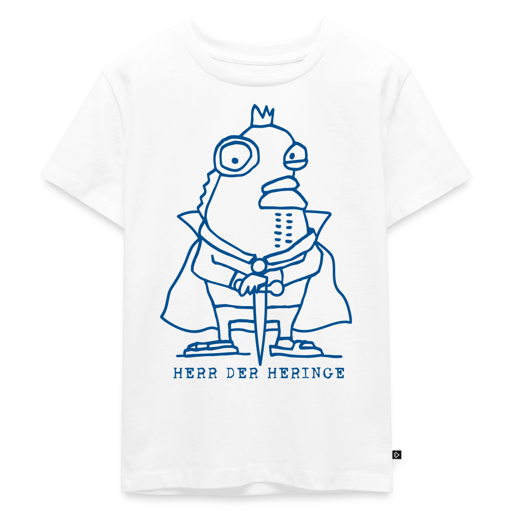PREMIUM KINDER T-SHIRT – HERR DER HERINGE - Weiß