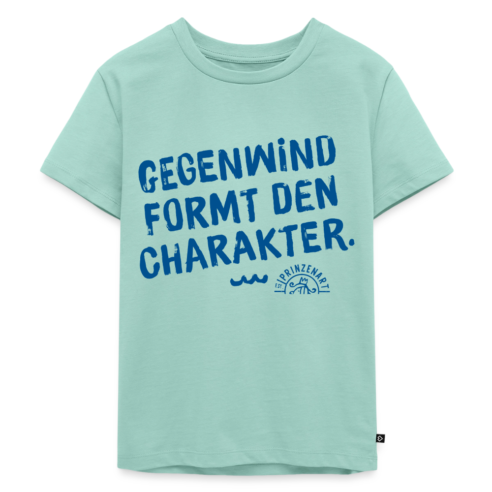 KINDER T-SHIRT – GEGENWIND FORMT DEN CHARAKTER - Mint 