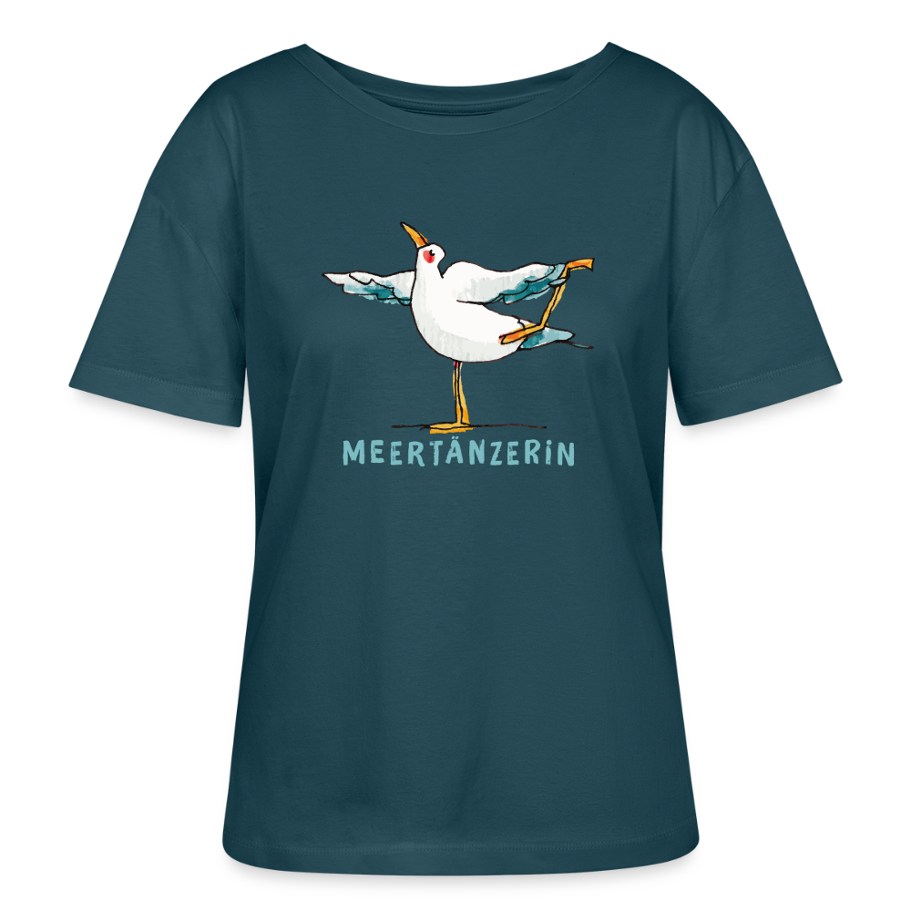 Frauen Bio-T-Shirt – Meertänzerin - Dunkles Petrol