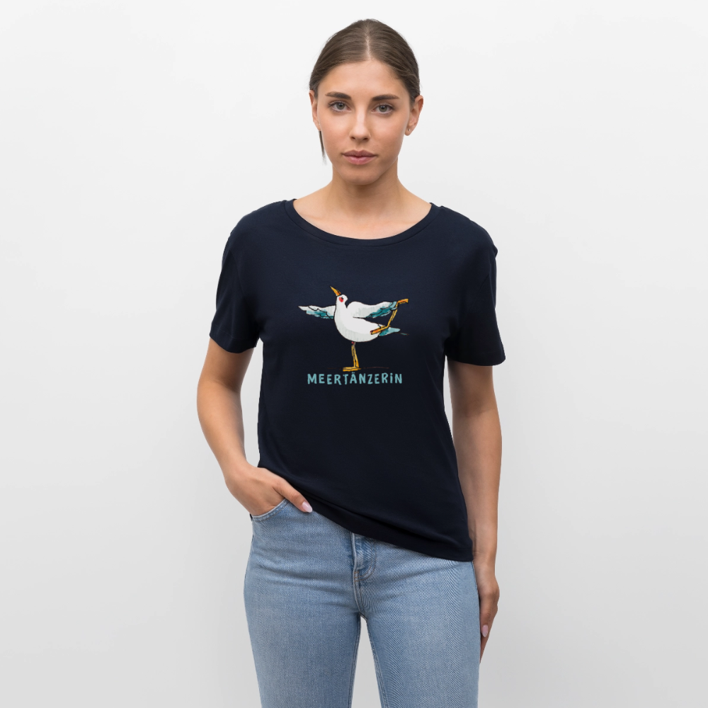 Frauen Bio-T-Shirt – Meertänzerin - Navy