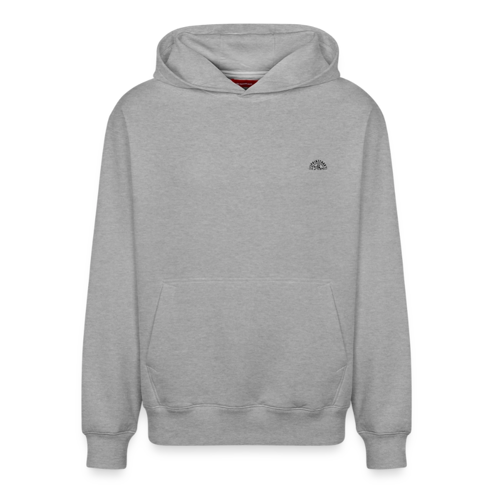 Unisex relaxed organic Hoodie – Fischbrötchen - Grau meliert