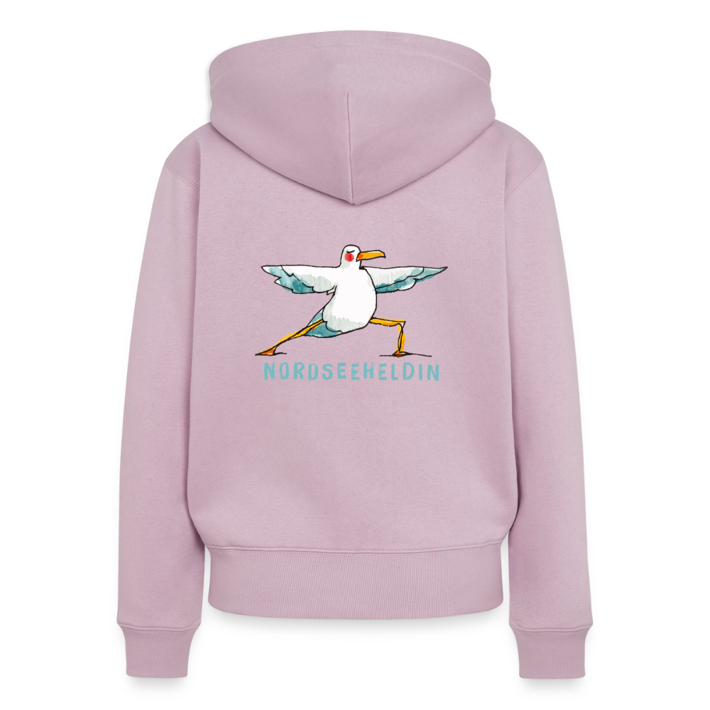Frauen Premium Kapuzenjacke – Nordseeheldin - Altrosa