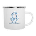 Fischköppe, Dorsch – Maritime Emaille-Tasse für Meerliebhaber - Weiß