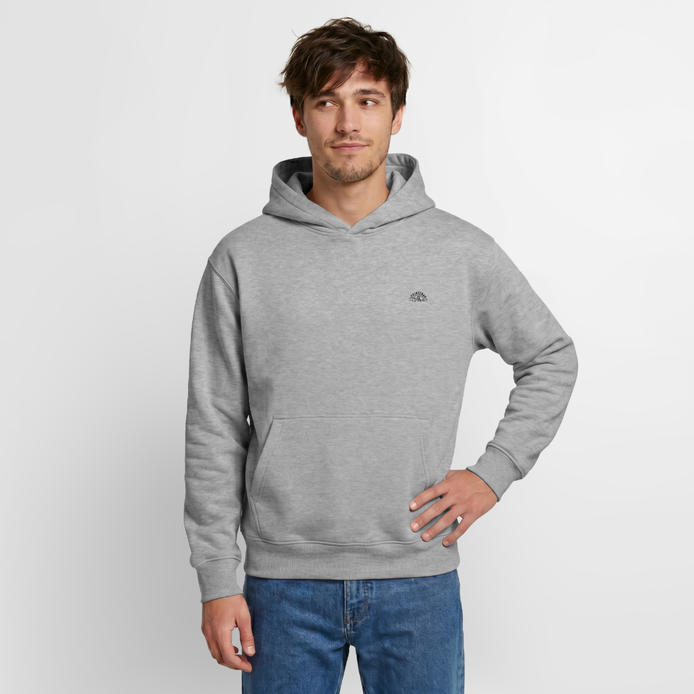 Unisex relaxed organic Hoodie – Fischbrötchen - Grau meliert