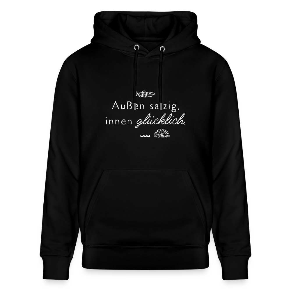 Außen salzig, innen glücklich – Unisex Bio-Hoodie CRUISER - Schwarz