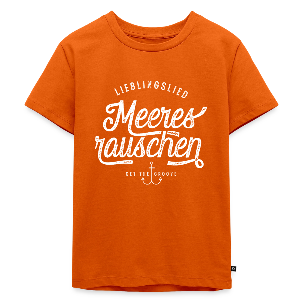 Lieblingslied Meeresrauschen. Maritimes Premium Kinder-T-Shirt - Orange 