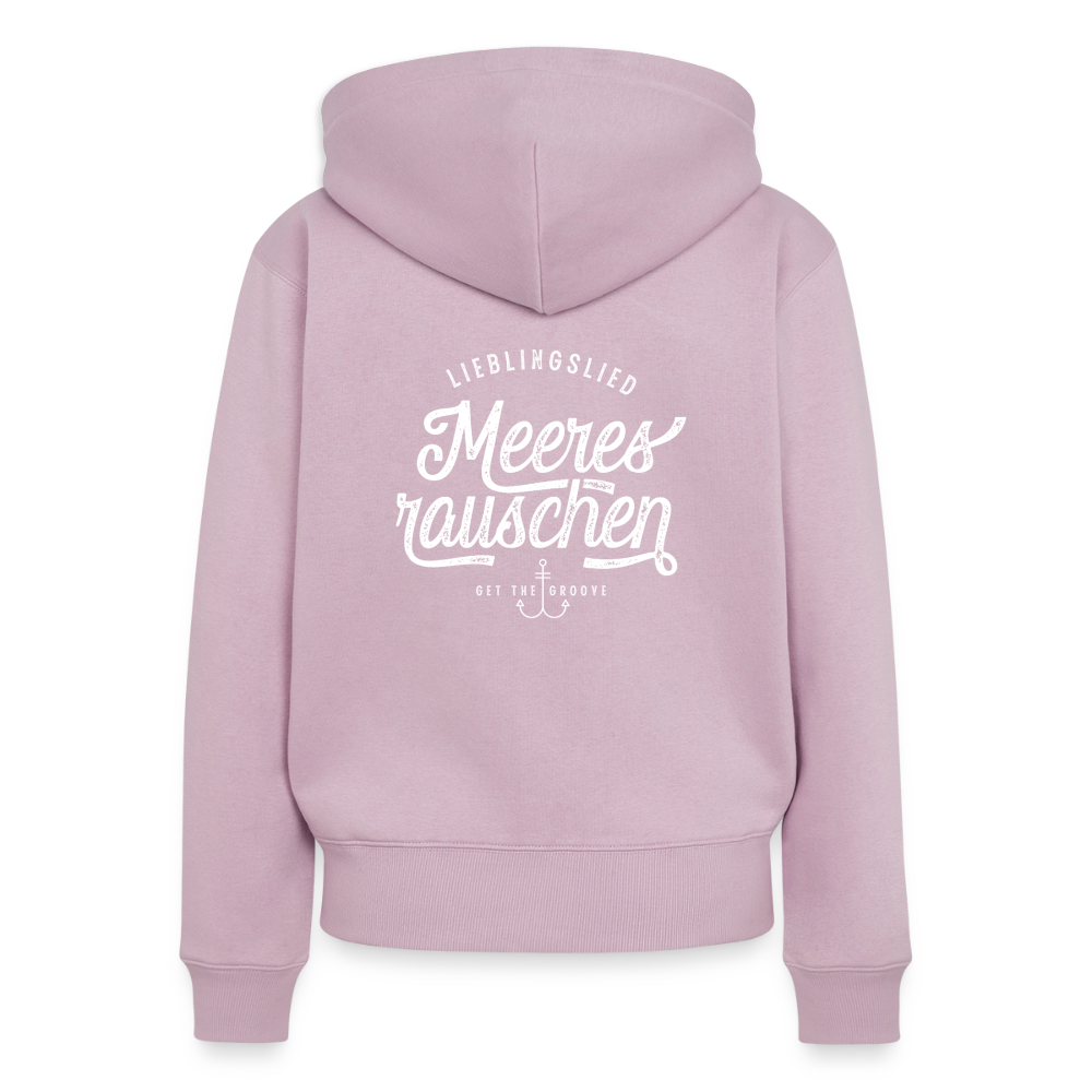 Frauen  Kapuzenjacke – Lieblingslied Meeresrauschen - Altrosa
