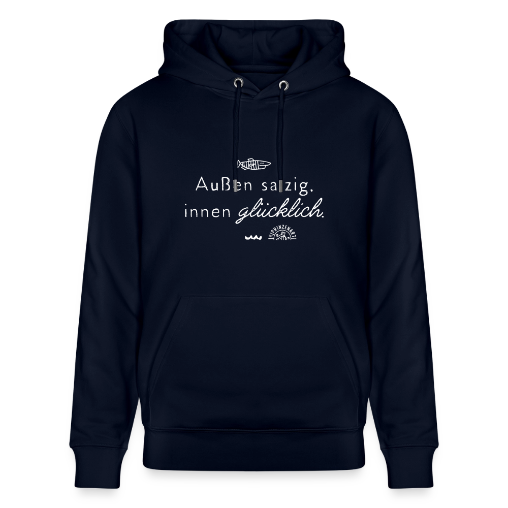 Außen salzig, innen glücklich – Unisex Bio-Hoodie CRUISER - Navy