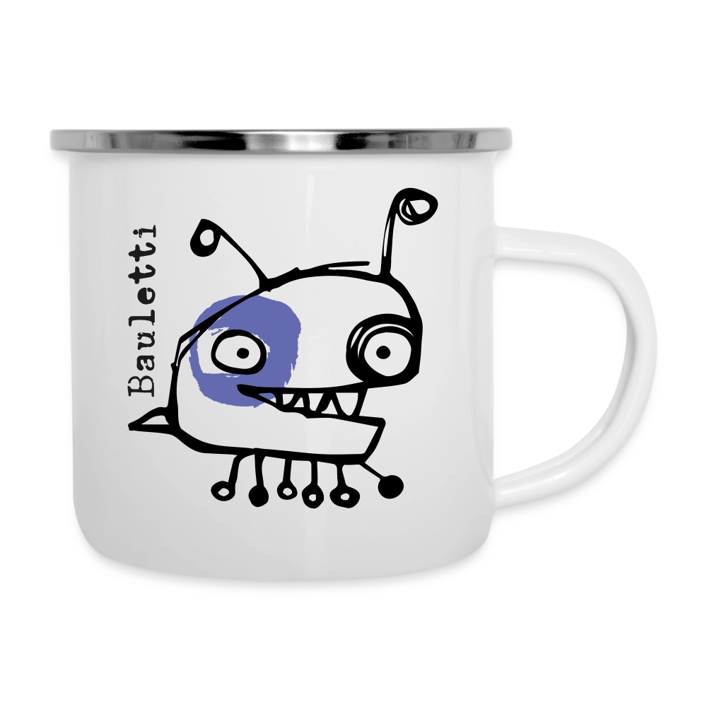 Smutjez, Bauletti – Maritime Emaille-Tasse für Freigeister - Weiß