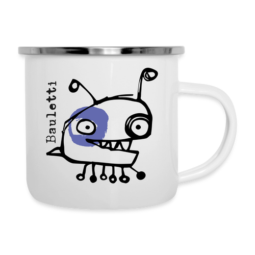 Smutjez, Bauletti – Maritime Emaille-Tasse für Freigeister - Weiß