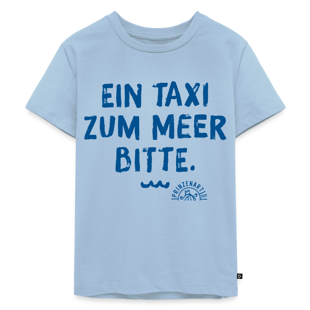 KINDER T-SHIRT – EIN TAXI ZUM MEER BITTE - Hellblau