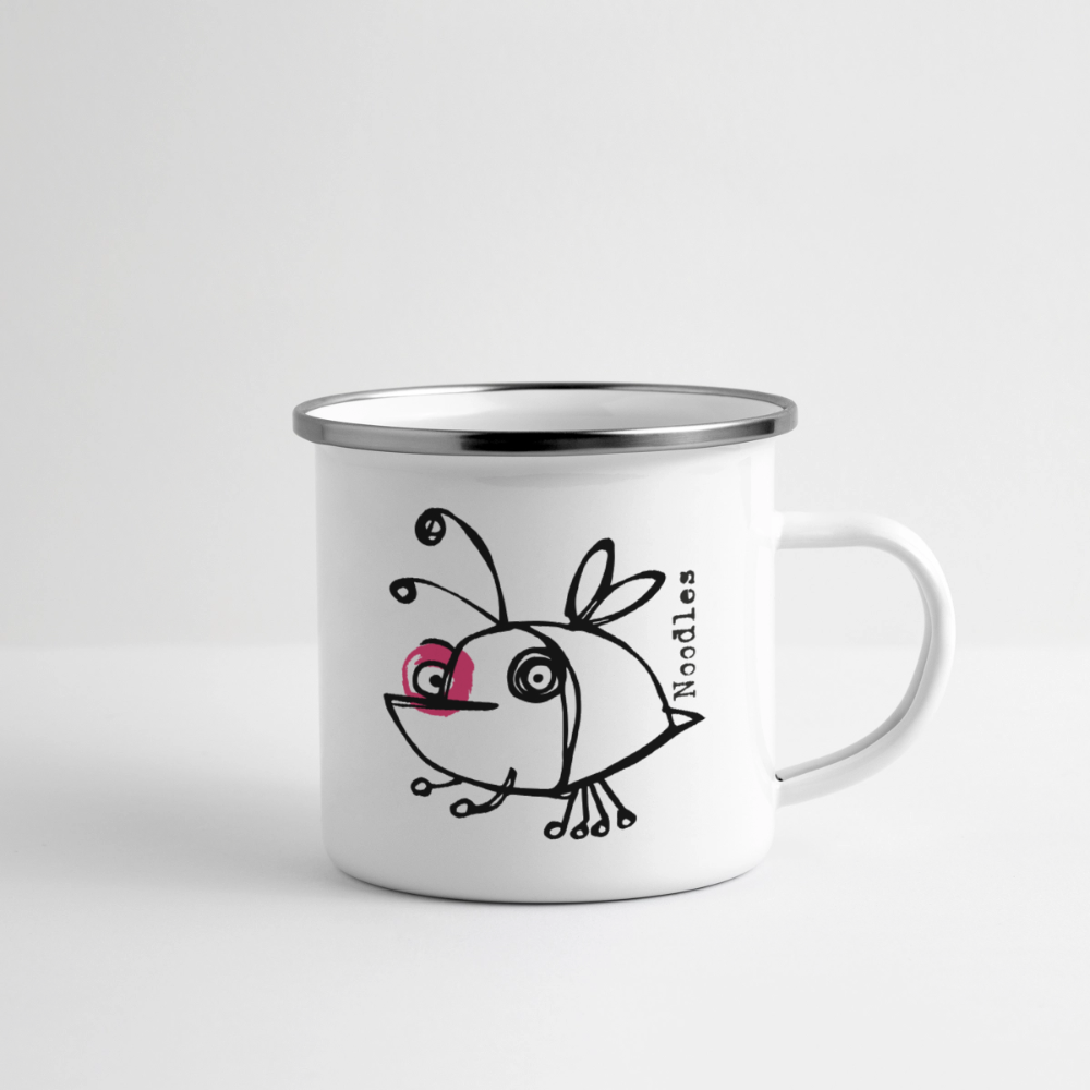 Smutjez, Noodles– Maritime Emaille-Tasse für Freigeister - Weiß