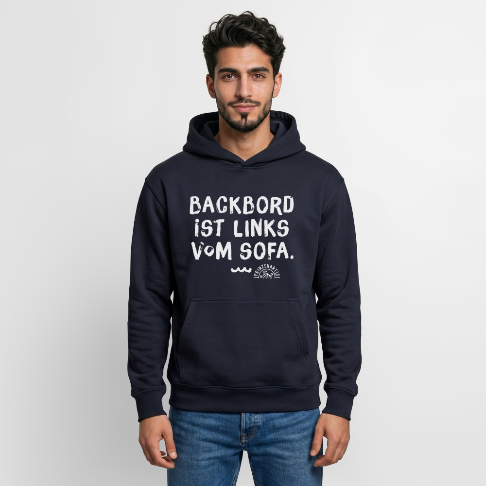 Oversized Heavyweight Unisex Hoodie – Backbord - Navy