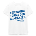 KINDER T-SHIRT – GEGENWIND FORMT DEN CHARAKTER - Weiß