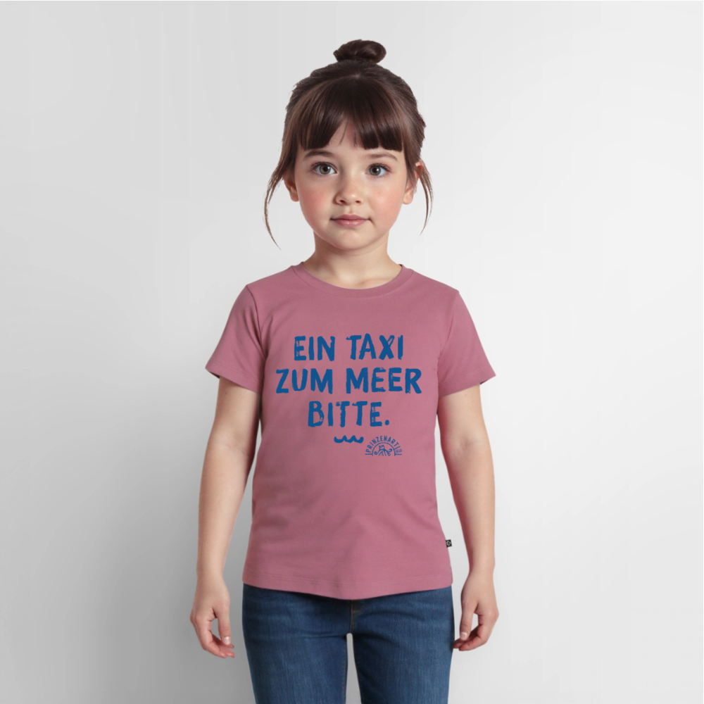 KINDER T-SHIRT – EIN TAXI ZUM MEER BITTE - Mauve