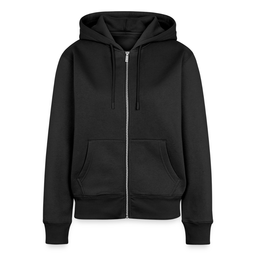 Lieblingslied Meeresrauschen. Maritime Frauen Premium Kapuzenjacke für Meerliebhaber. - Schwarz