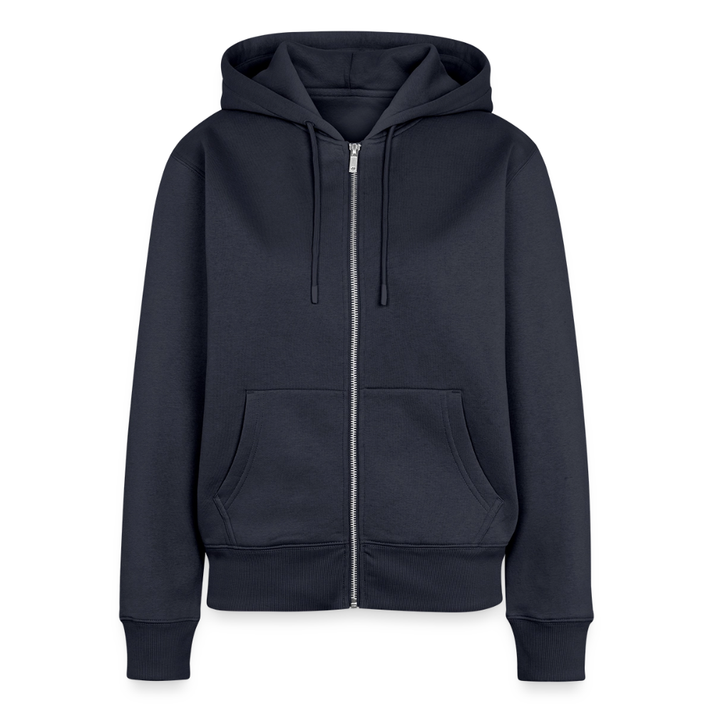 Lieblingslied Meeresrauschen. Maritime Frauen Premium Kapuzenjacke für Meerliebhaber. - Navy