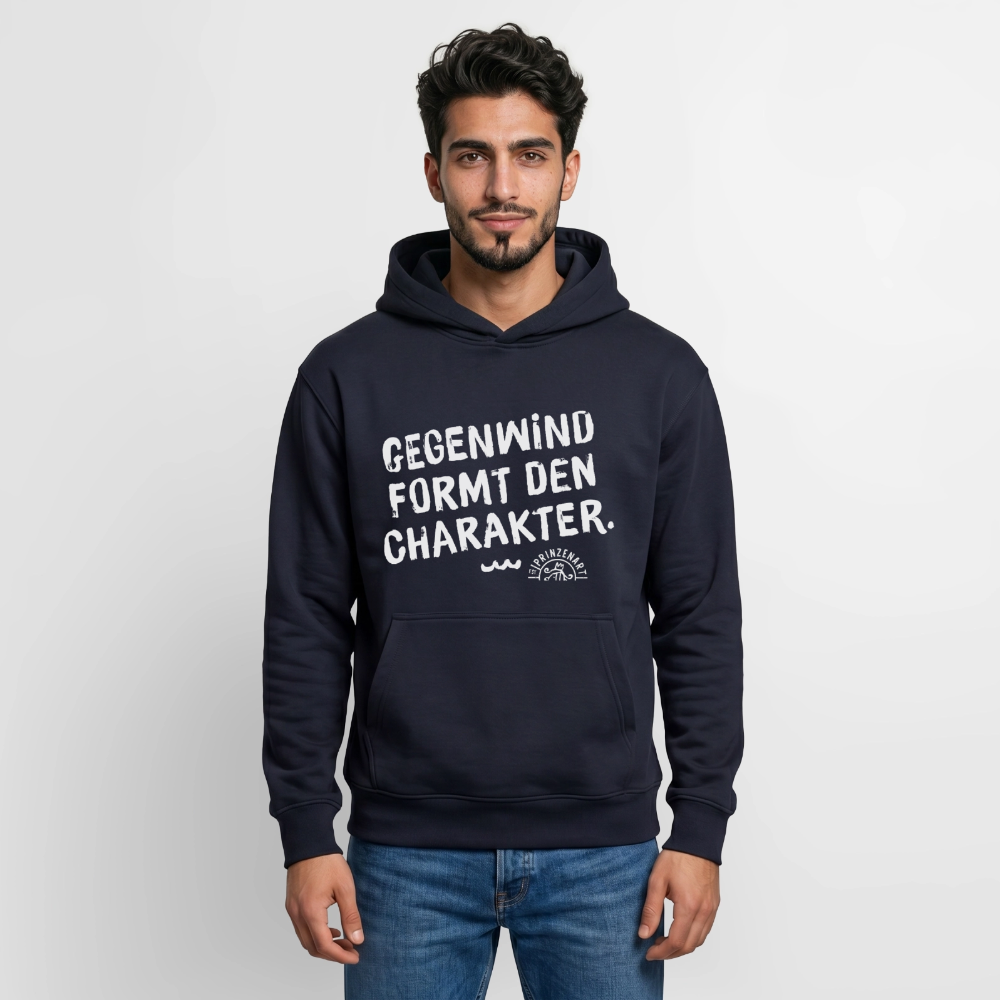 UNISEX RELAXED ORGANIC HOODIE – GEGENWIND - Navy