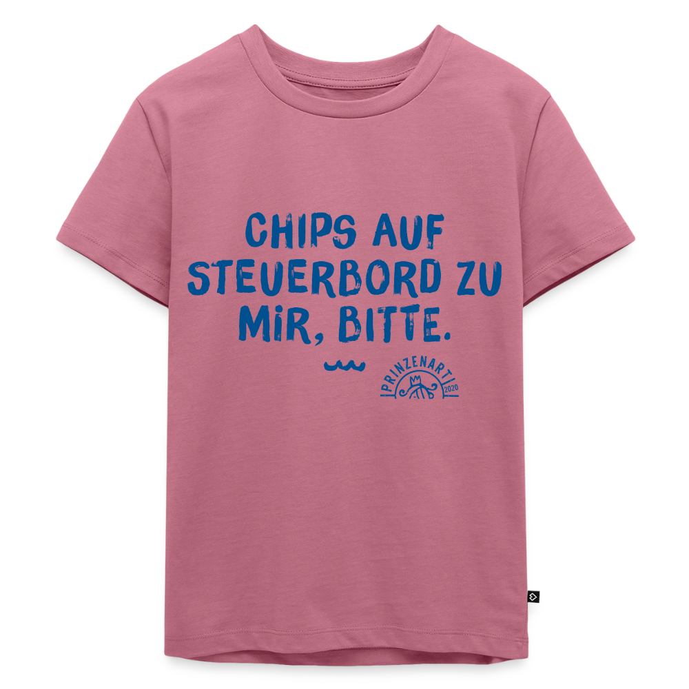 KINDER T-SHIRT – CHIPS AUF STEUERBORD ZU MIR - Mauve