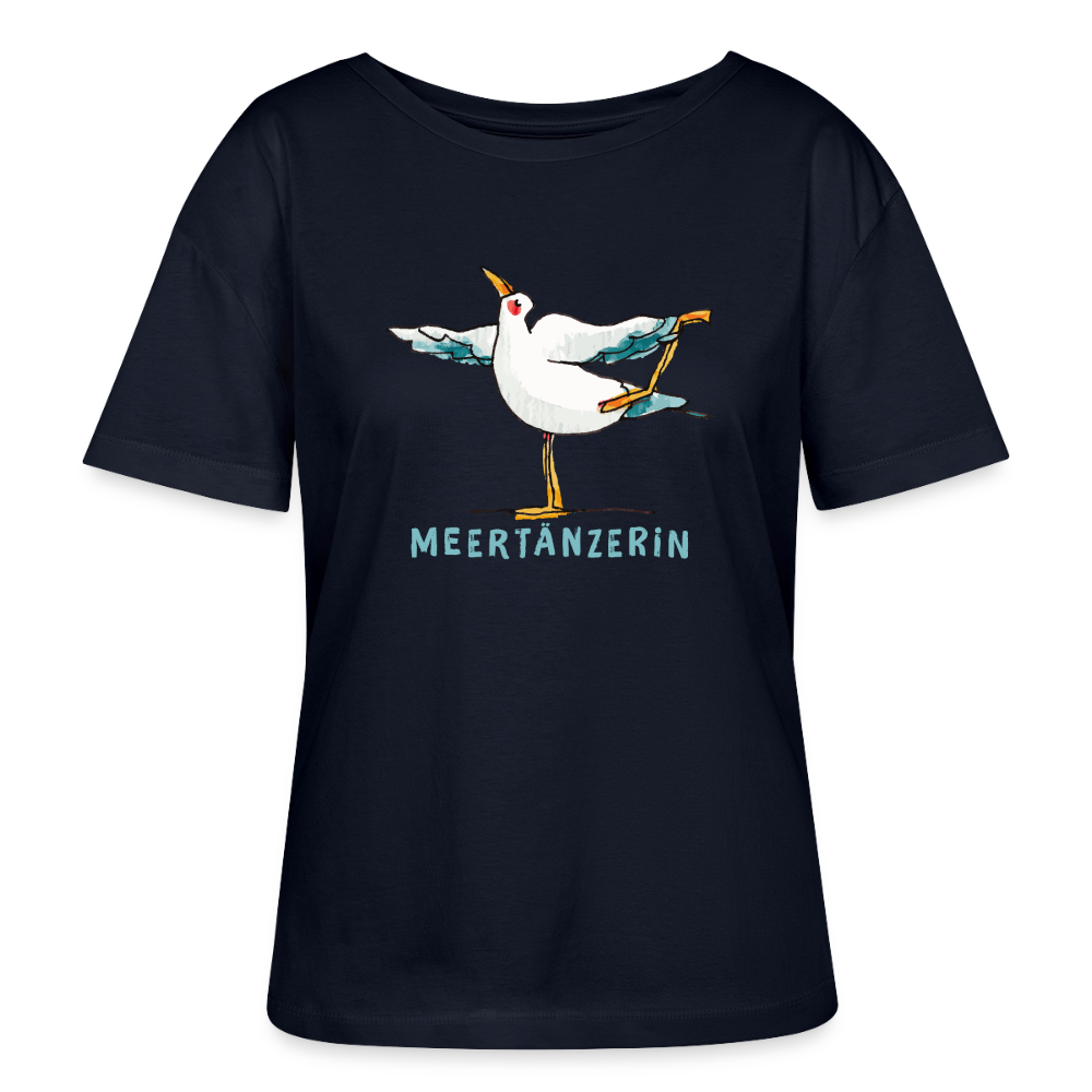 Frauen Bio-T-Shirt – Meertänzerin - Navy