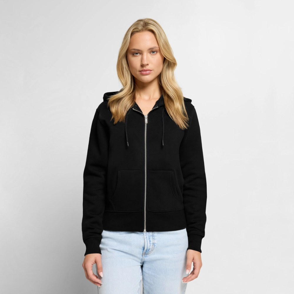Lieblingslied Meeresrauschen. Maritime Frauen Premium Kapuzenjacke für Meerliebhaber. - Schwarz