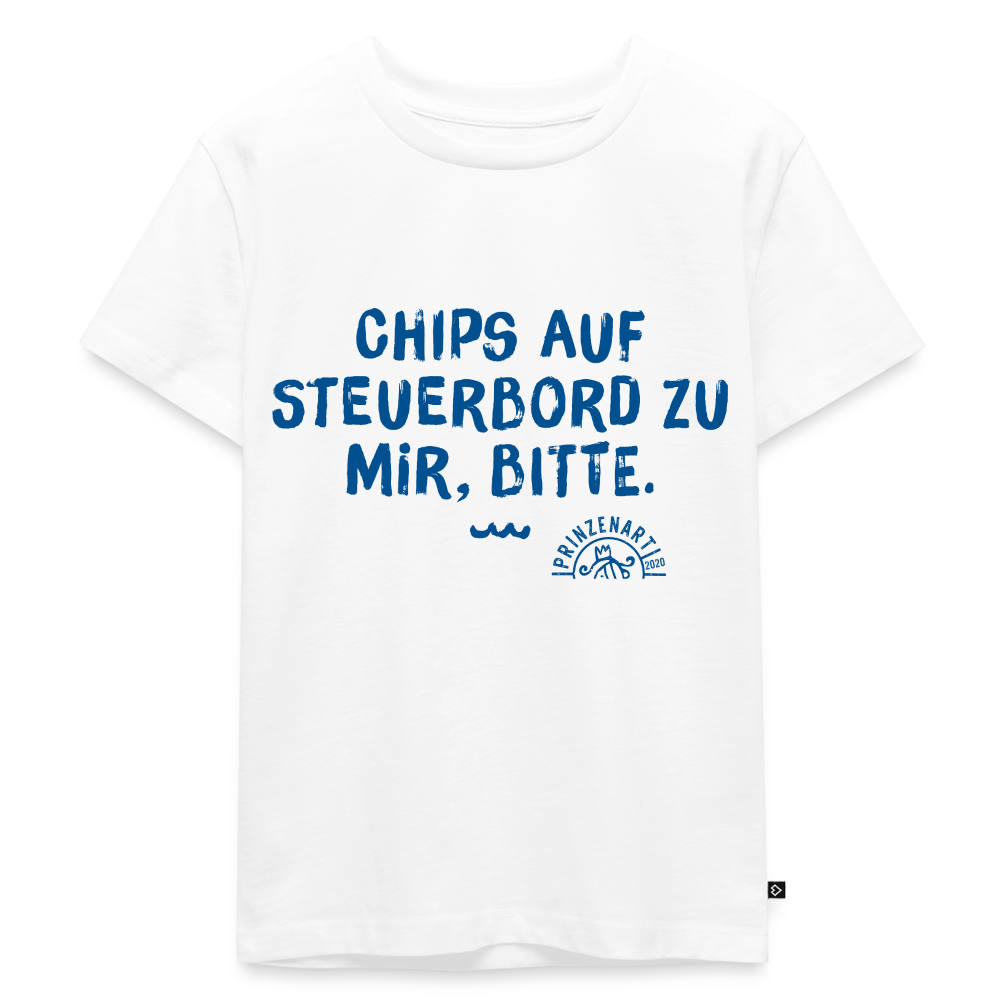 KINDER T-SHIRT – CHIPS AUF STEUERBORD ZU MIR - Weiß