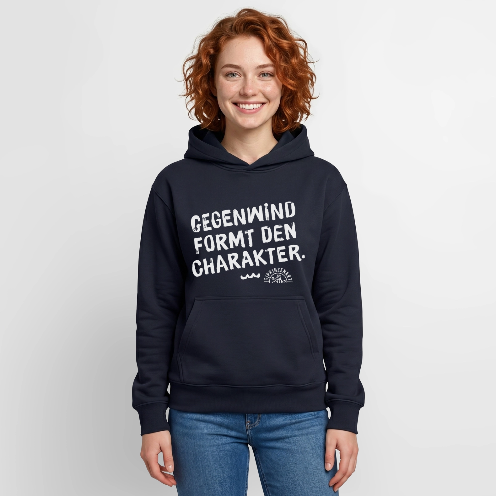 UNISEX RELAXED ORGANIC HOODIE – GEGENWIND - Navy