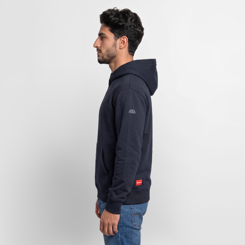 Unisex relaxed organic hoodie – Fischkopp - Navy