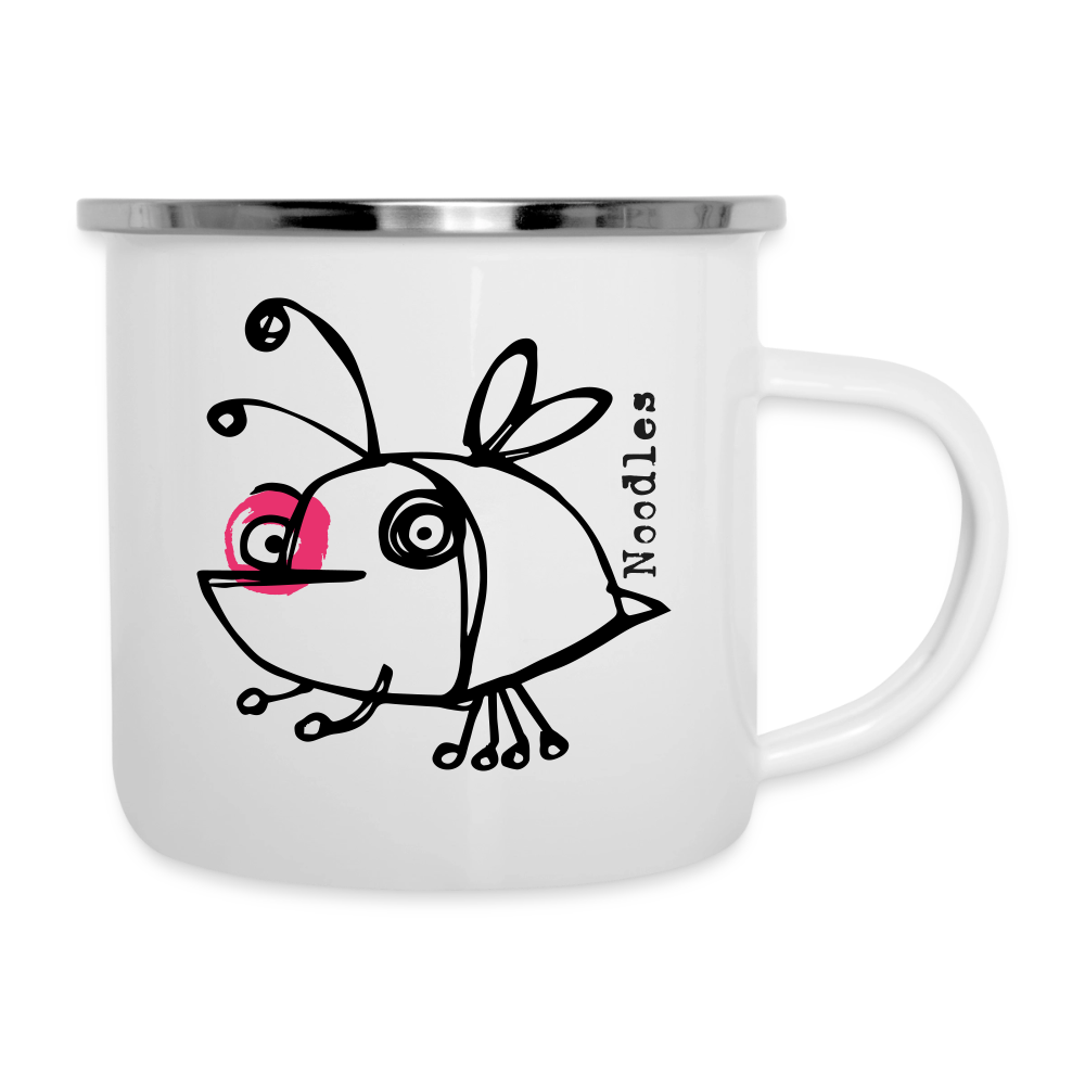 Smutjez, Noodles– Maritime Emaille-Tasse für Freigeister - Weiß