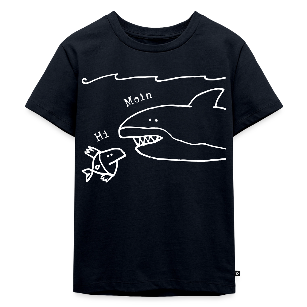 PREMIUM KINDER T-SHIRT – HAI - Navy