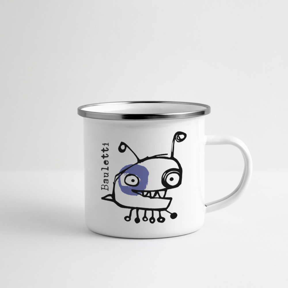 Smutjez, Bauletti – Maritime Emaille-Tasse für Freigeister - Weiß