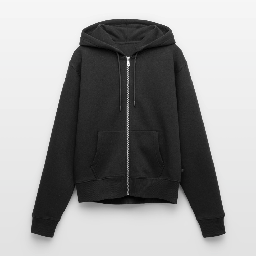Lieblingslied Meeresrauschen. Maritime Frauen Premium Kapuzenjacke für Meerliebhaber. - Schwarz