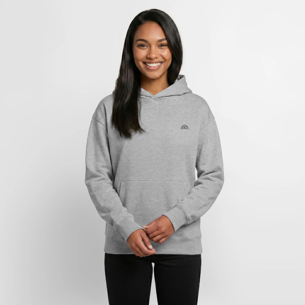 Unisex relaxed organic Hoodie – Fischbrötchen - Grau meliert