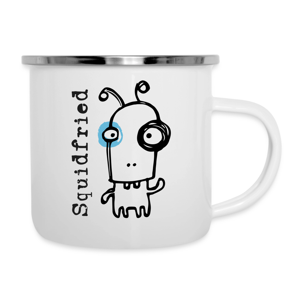 Smutjez, Squidfried – Maritime Emaille-Tasse für Freigeister - Weiß
