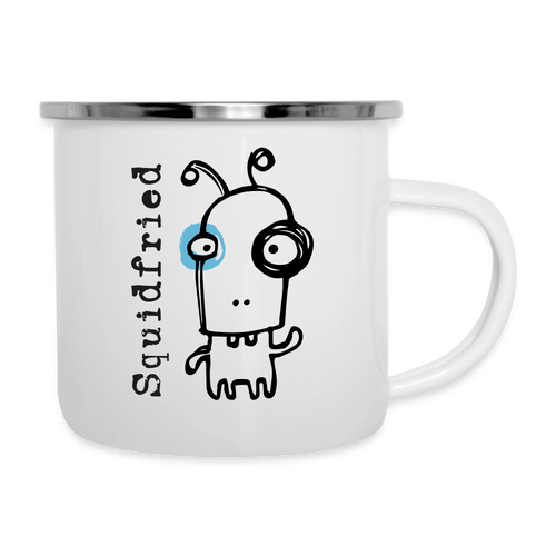 Smutjez, Squidfried – Maritime Emaille-Tasse für Freigeister - Weiß