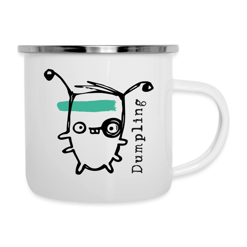 Smutjez, Dumpling– Maritime Emaille-Tasse für Freigeister - Weiß