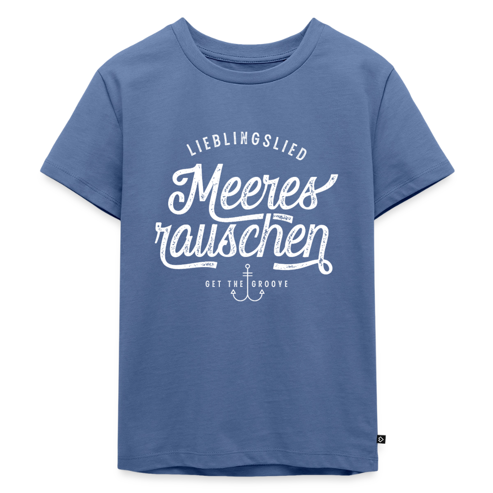 Lieblingslied Meeresrauschen. Maritimes Premium Kinder-T-Shirt - Taubenblau