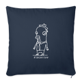 Fischkopp – Maritimer Sofakissenbezug - Navy