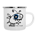 Smutjez, Pita Brad – Maritime Emaille-Tasse für Freigeister - Weiß