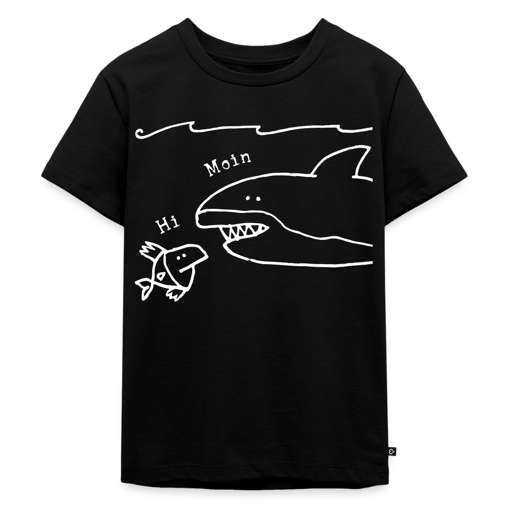 PREMIUM KINDER T-SHIRT – HAI - Schwarz