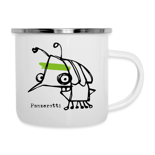 Smutjez, Panzerotti – Maritime Emaille-Tasse für Freigeister - Weiß