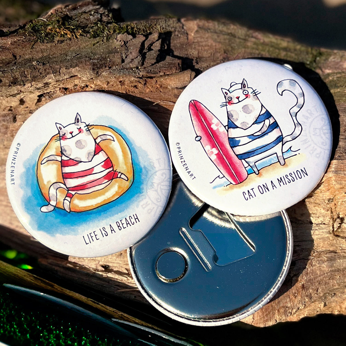 Pin-Serie Strandkatzen