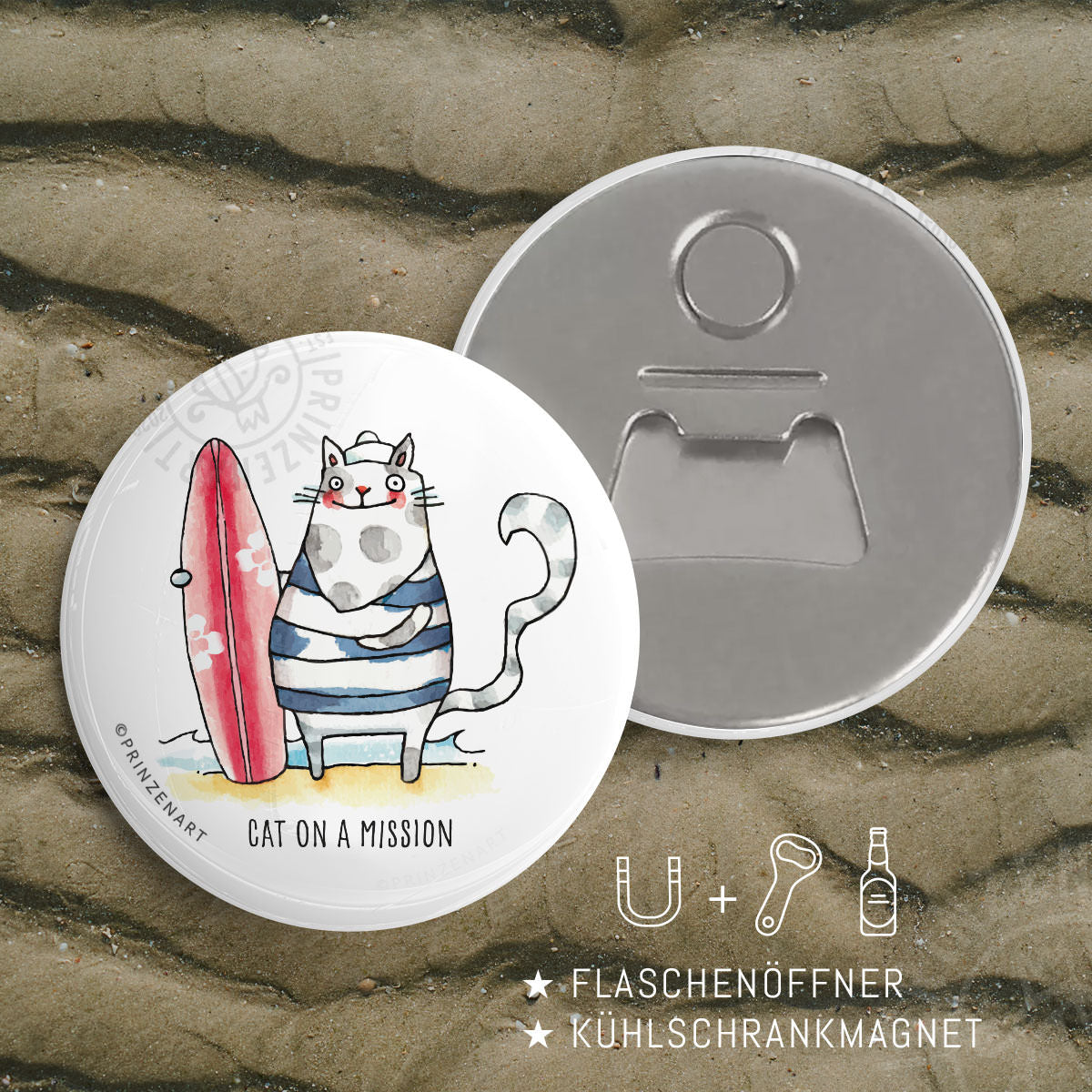 Pin-Serie Strandkatzen